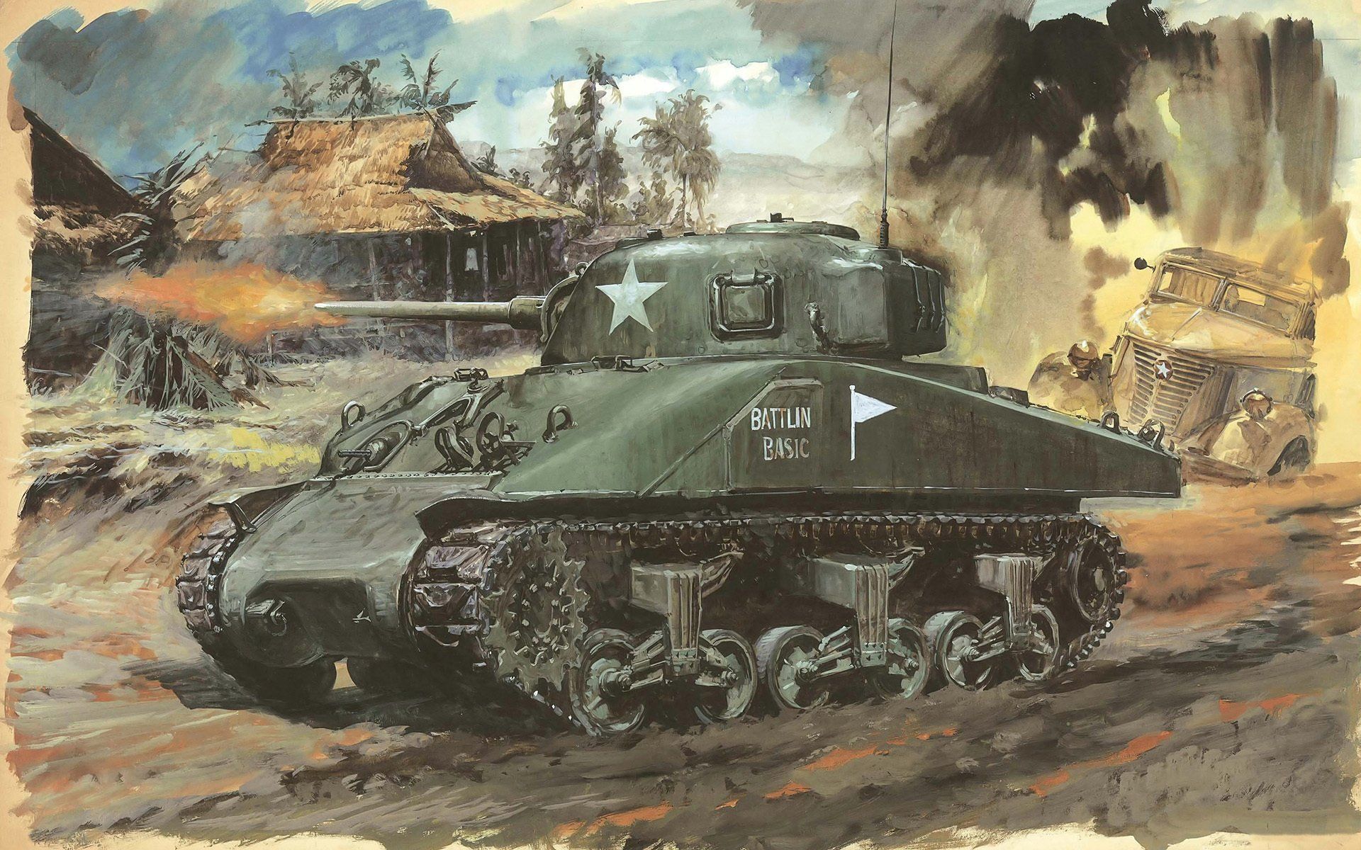 Sherman Tank Drawing at GetDrawings Free download