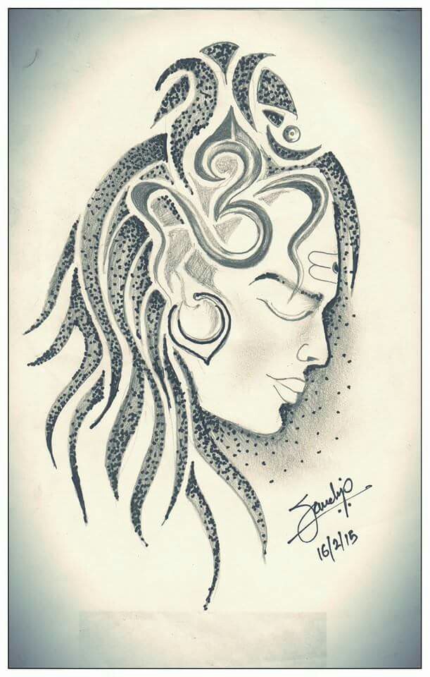 Pencil Sketch Lord Shiva Drawing Images Easy - Jules And Val