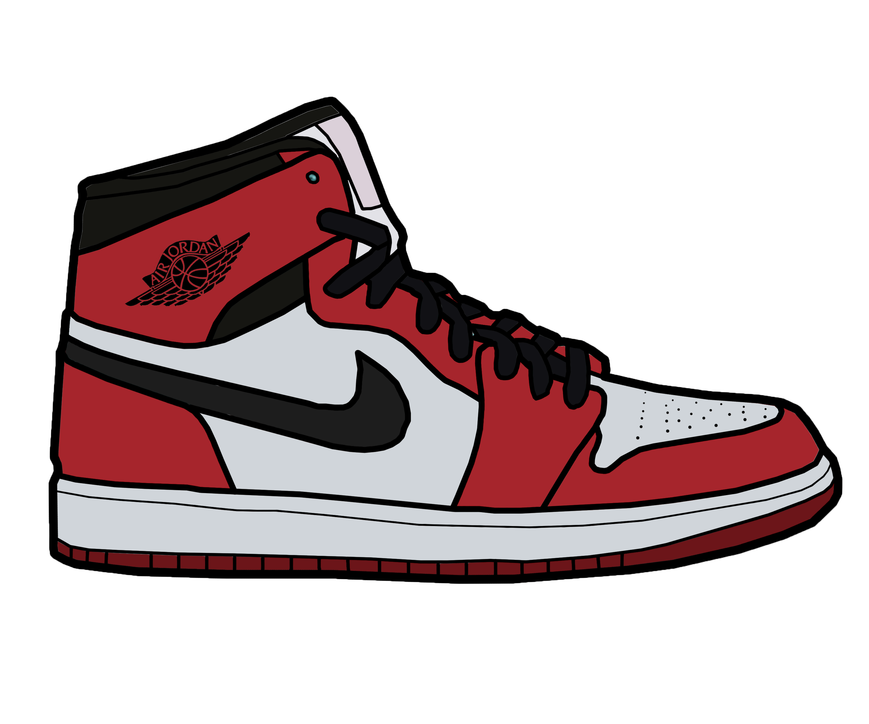 Shoe Drawing Jordans at GetDrawings | Free download