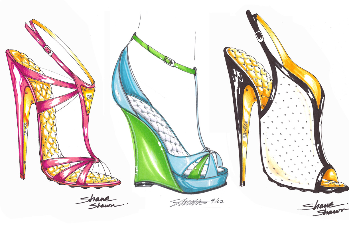 Shoes Design Drawing at GetDrawings Free download