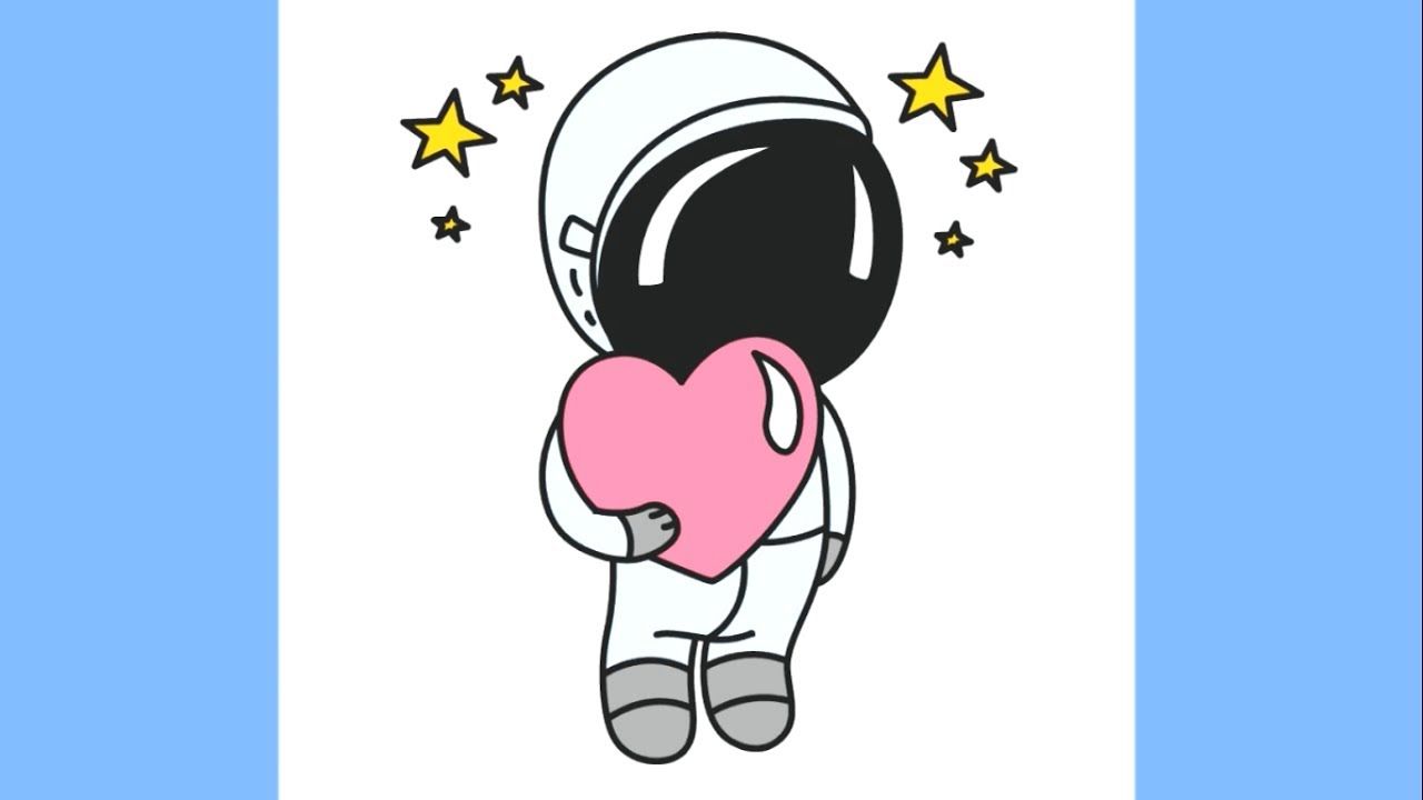 Simple Astronaut Drawing at GetDrawings | Free download