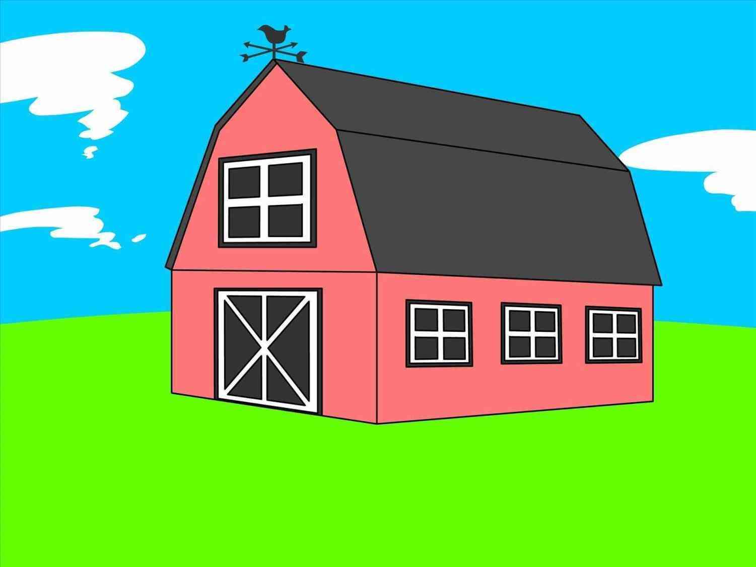 Simple Barn Drawing at GetDrawings | Free download