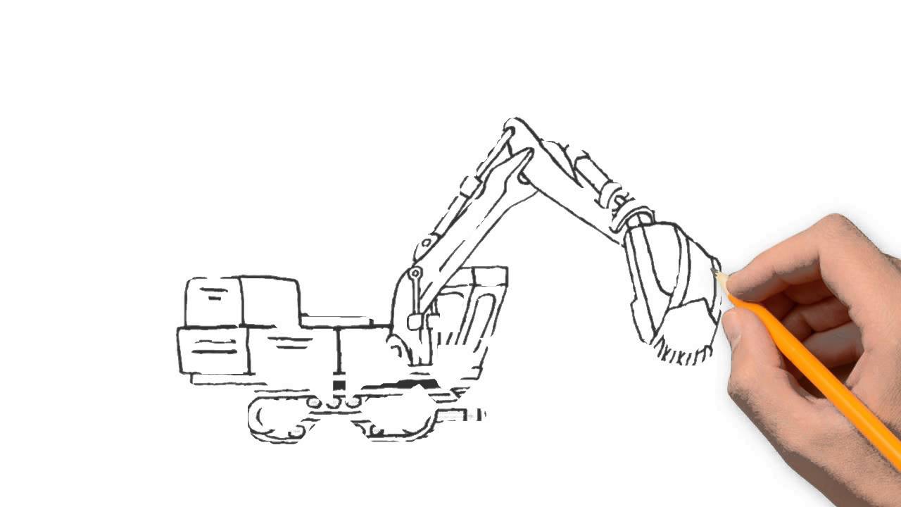 Simple Bulldozer Drawing at GetDrawings | Free download