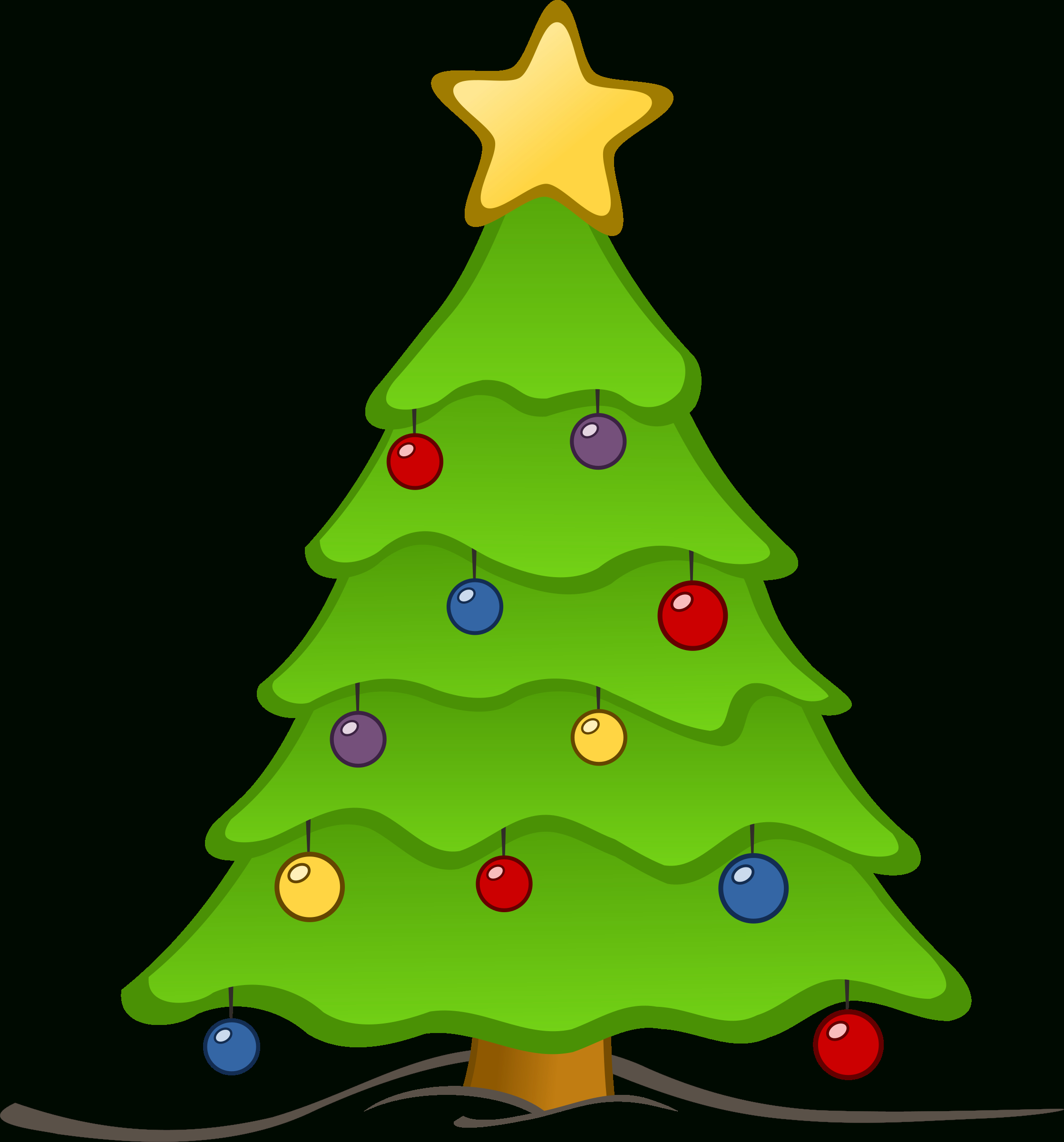 2237x2400 Simple Christmas Tree Drawing Clipart