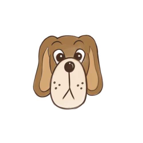 Simple Dog Face Drawing at GetDrawings | Free download