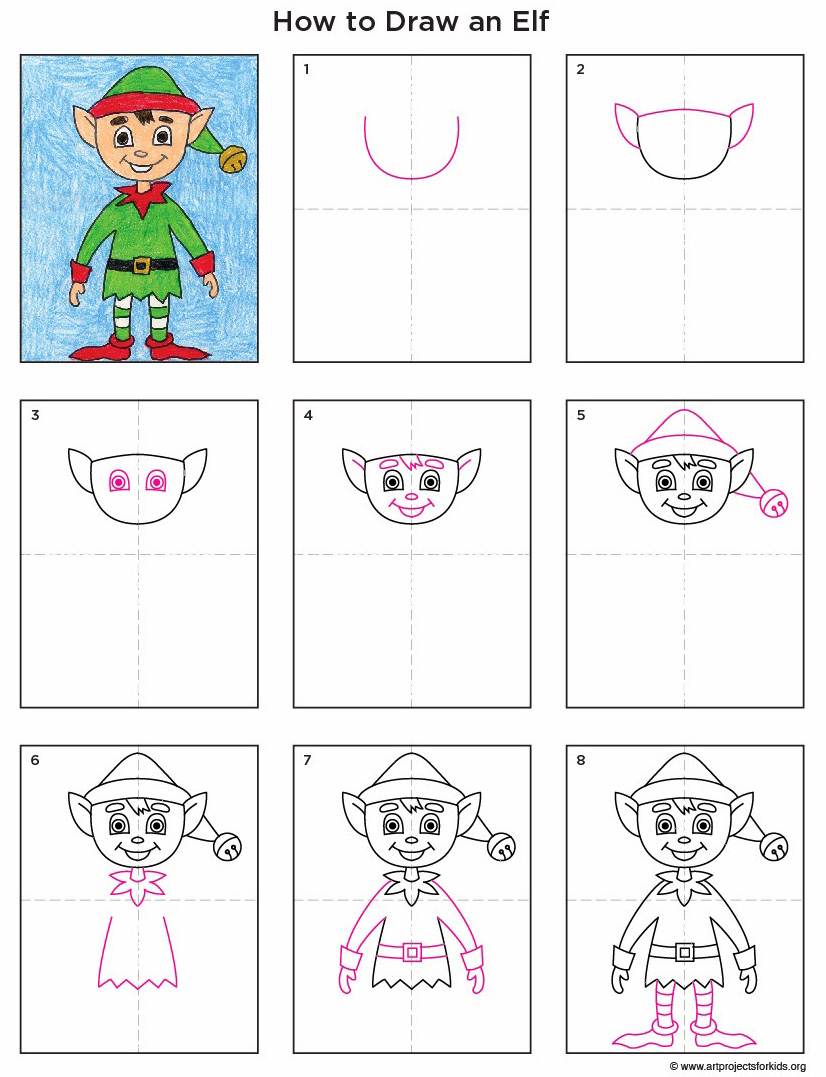 Simple Elf Drawing at GetDrawings Free download