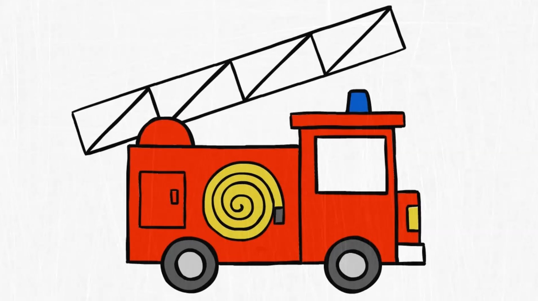 Simple Fire Truck Drawing at GetDrawings Free download
