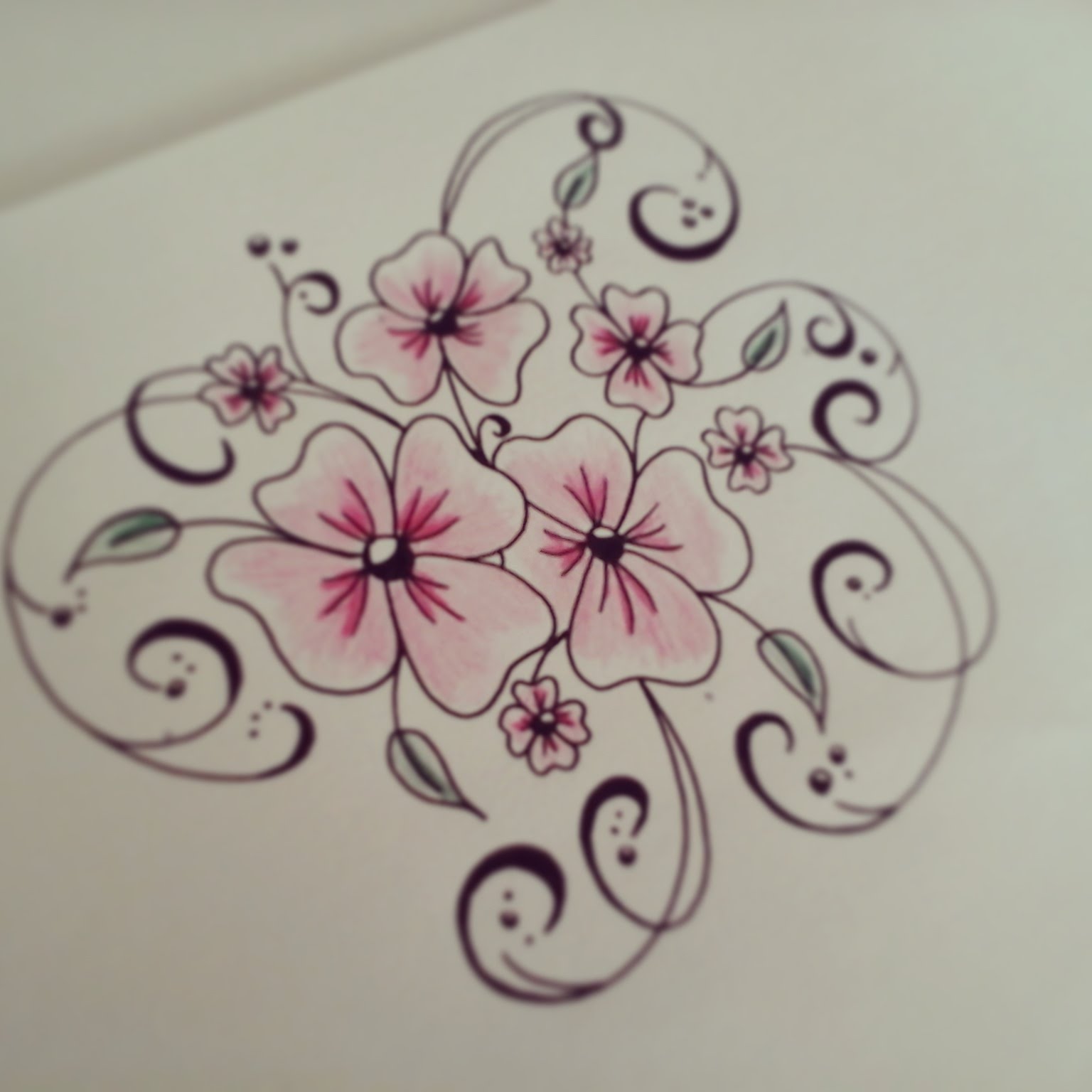 Simple Floral Designs For Drawing at GetDrawings Free download