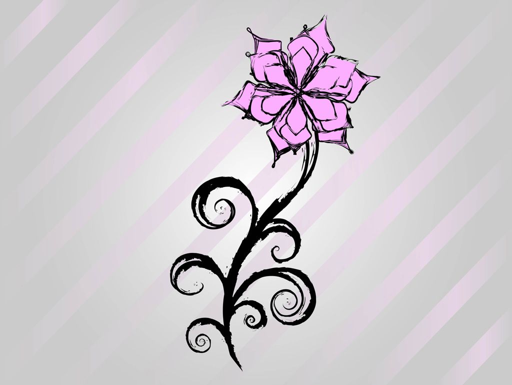 Simple Flower Pattern Drawing at GetDrawings | Free download