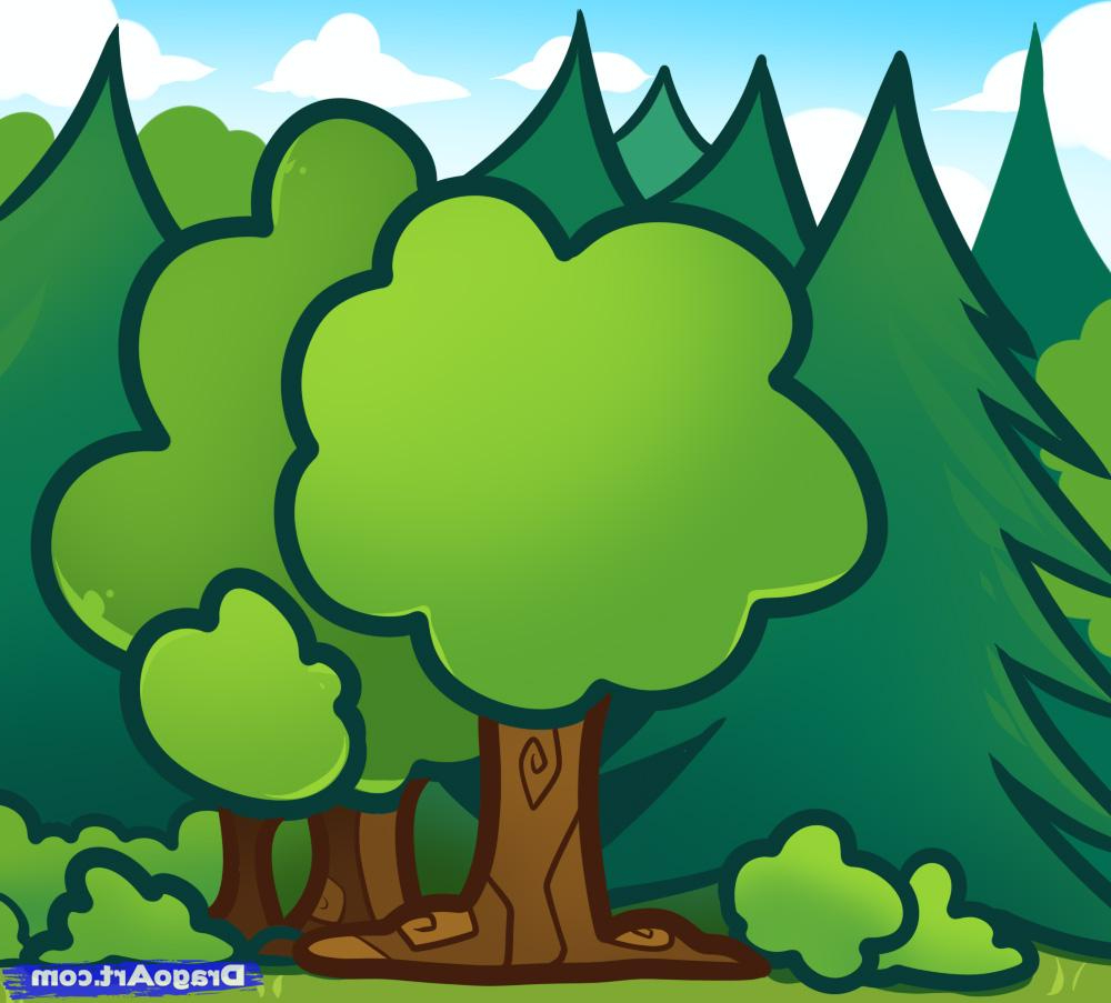 Simple Forest Drawing With Animals at GetDrawings | Free download