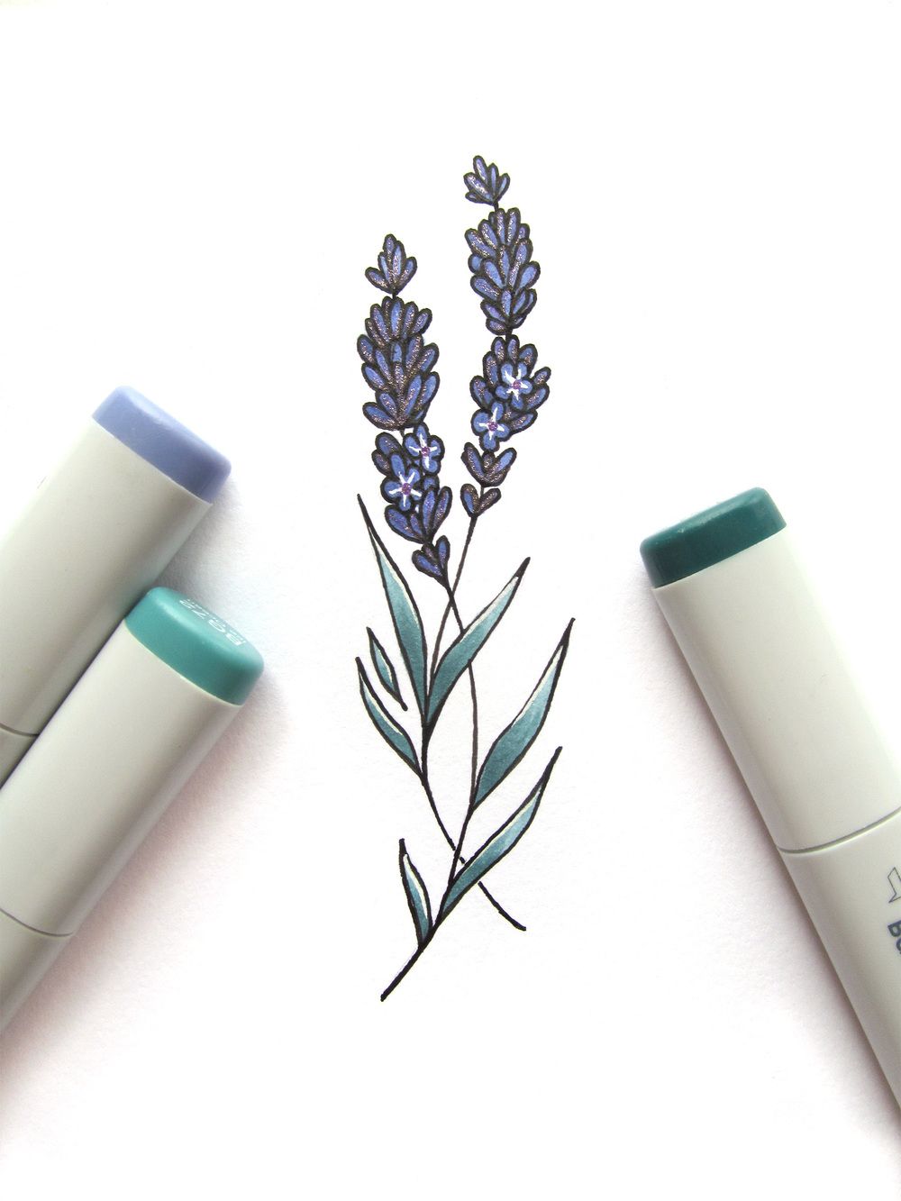 Simple Lavender Drawing at GetDrawings Free download