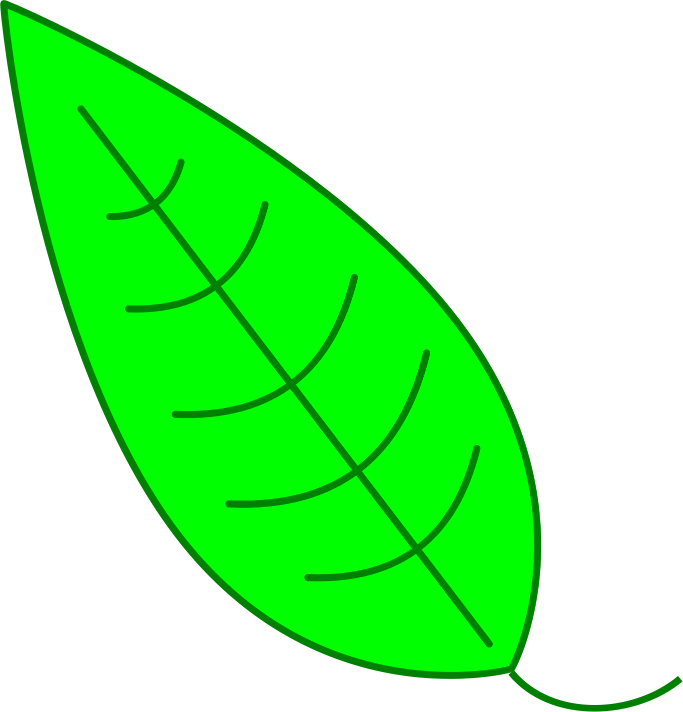 Simple Leaf Drawing at GetDrawings | Free download