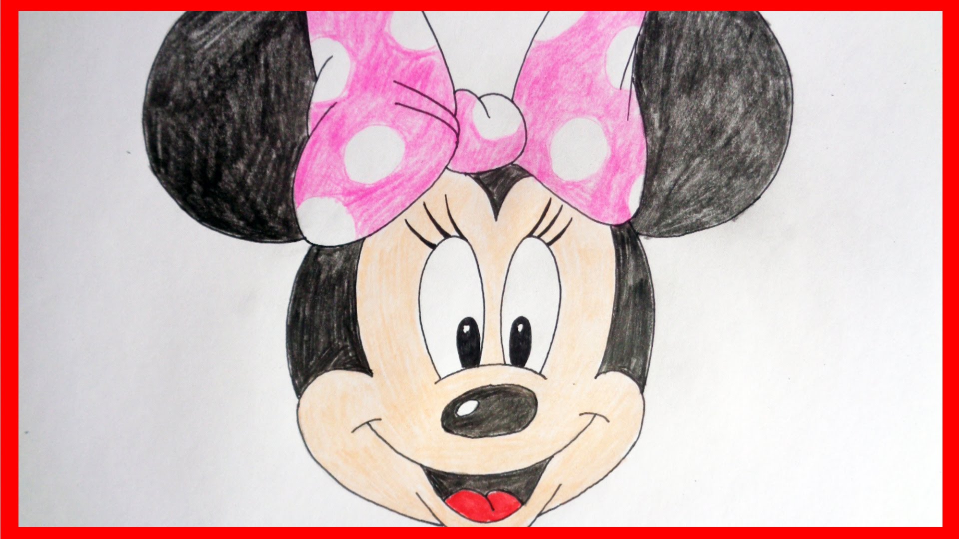 Simple Minnie Mouse Drawing at GetDrawings | Free download