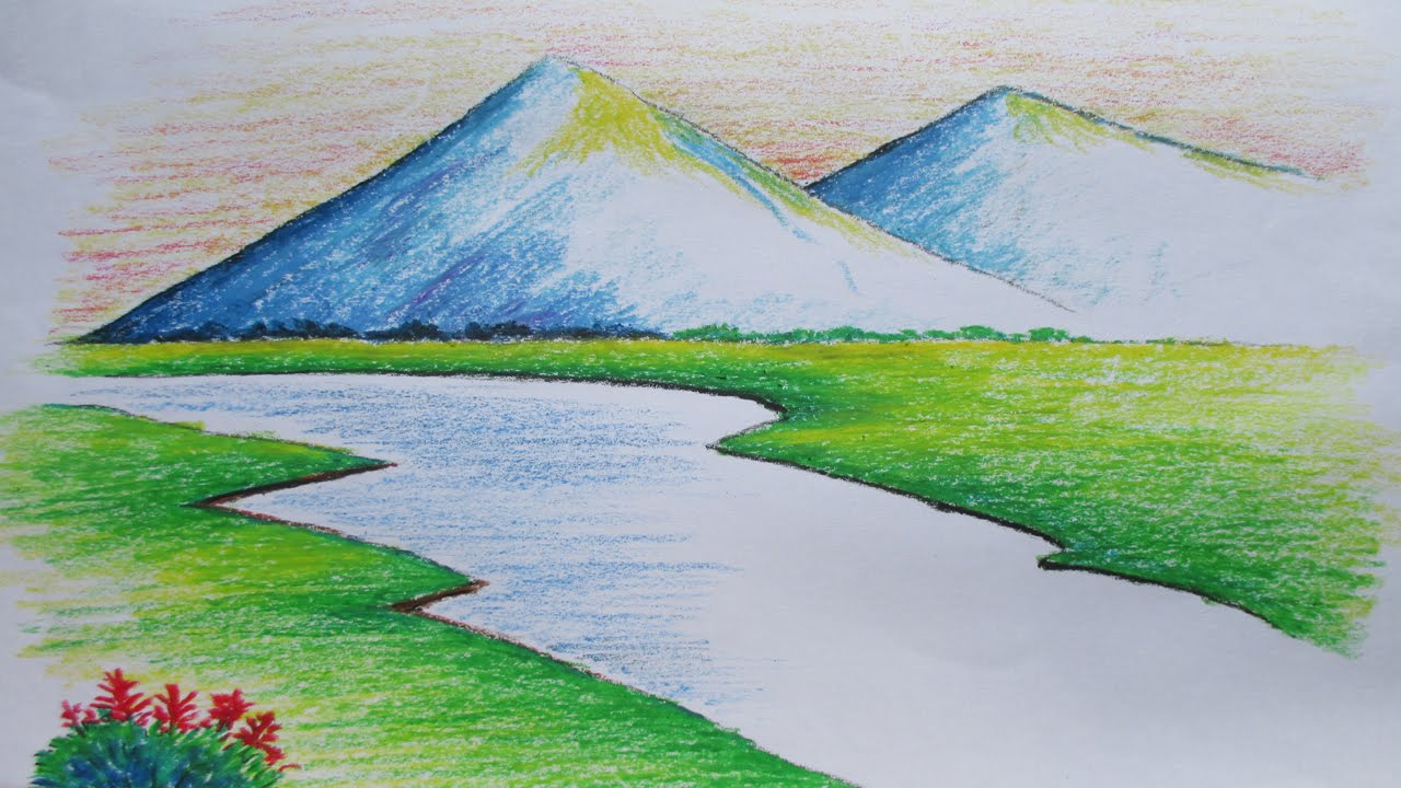 Simple Mountain Drawing at GetDrawings Free download