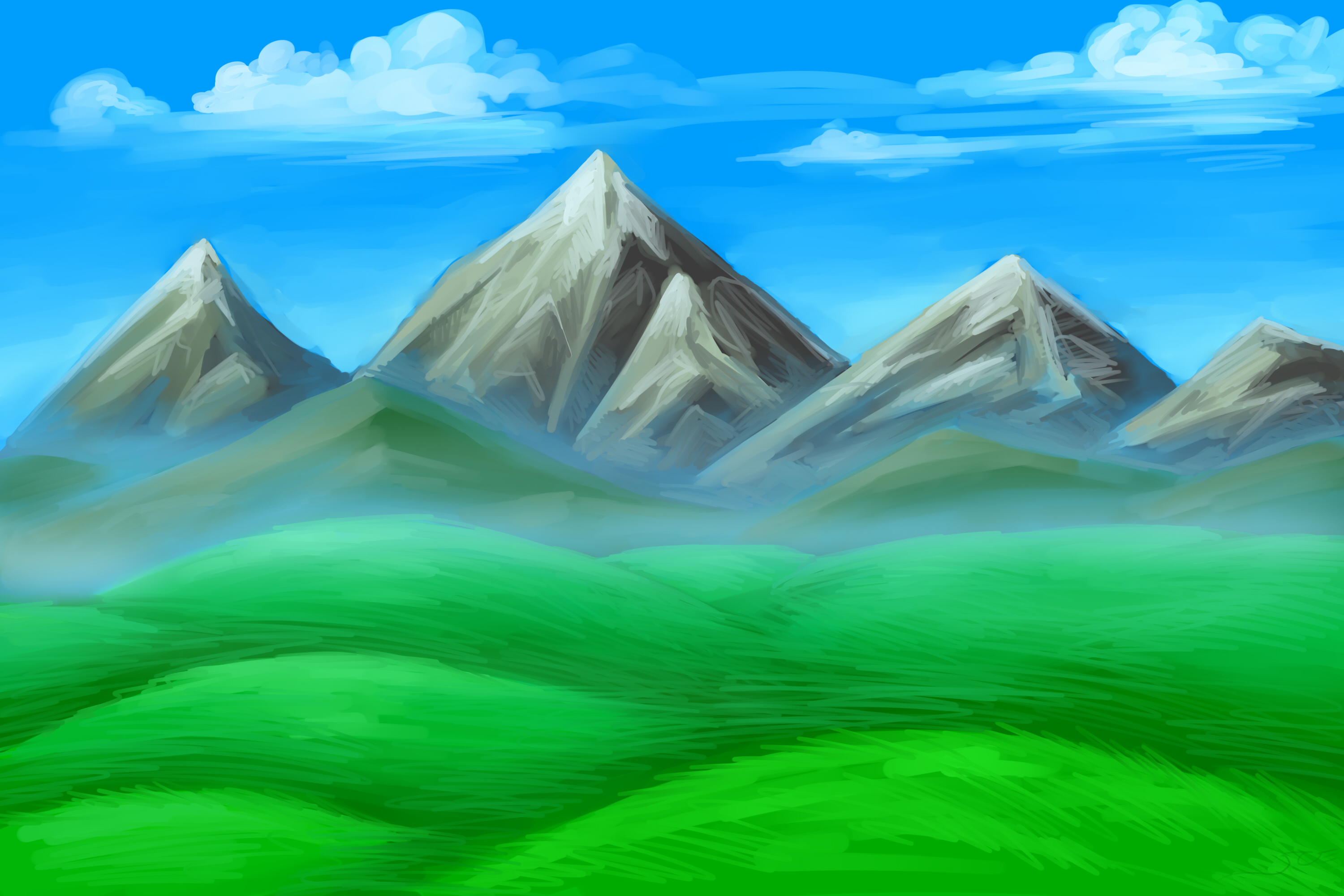 Simple Mountain Drawing at GetDrawings Free download