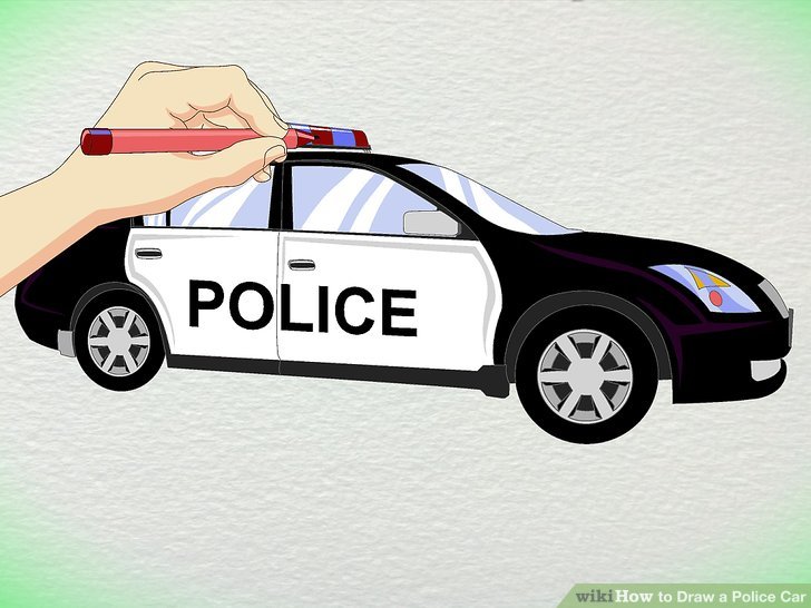 Simple Police Car Drawing at GetDrawings | Free download