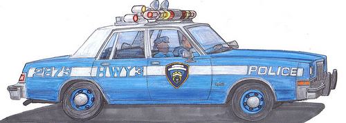 cop car drawings