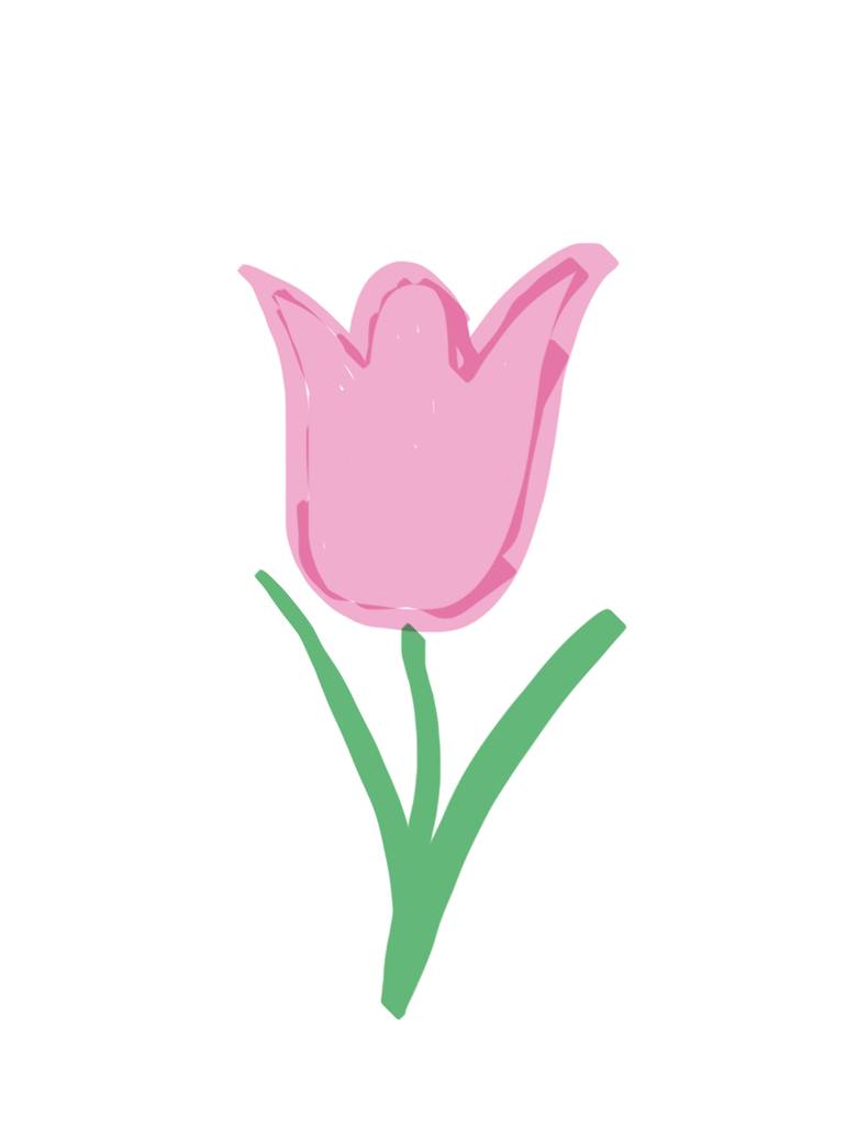 Simple Tulip Drawing at GetDrawings Free download