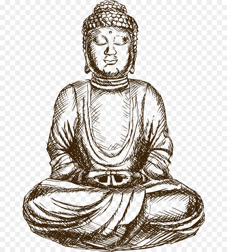 Sitting Buddha Drawing at GetDrawings Free download