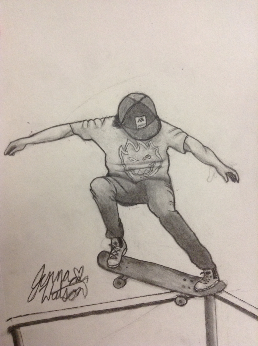 Skateboarder Drawing at GetDrawings Free download