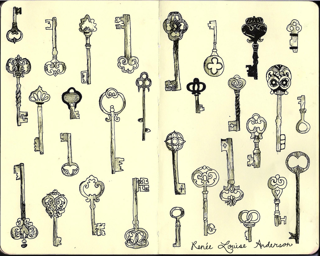 Skeleton Key Drawing at GetDrawings Free download