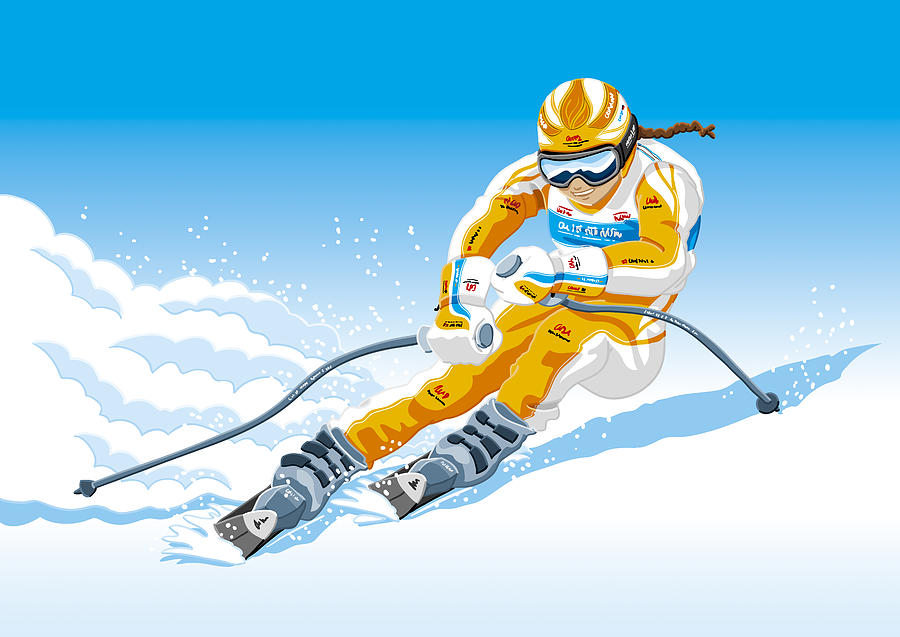 Skier Drawing at GetDrawings Free download