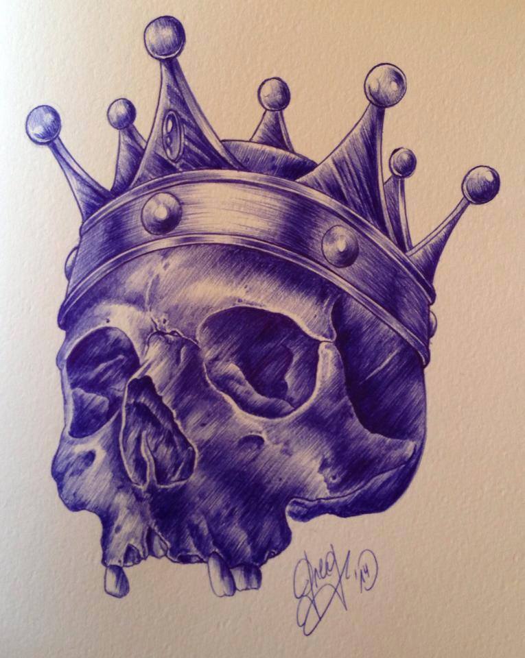 Skull Crown Drawing at GetDrawings Free download