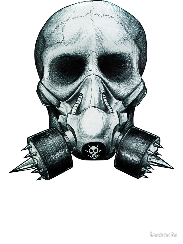 Skull Gas Mask Drawing at GetDrawings Free download