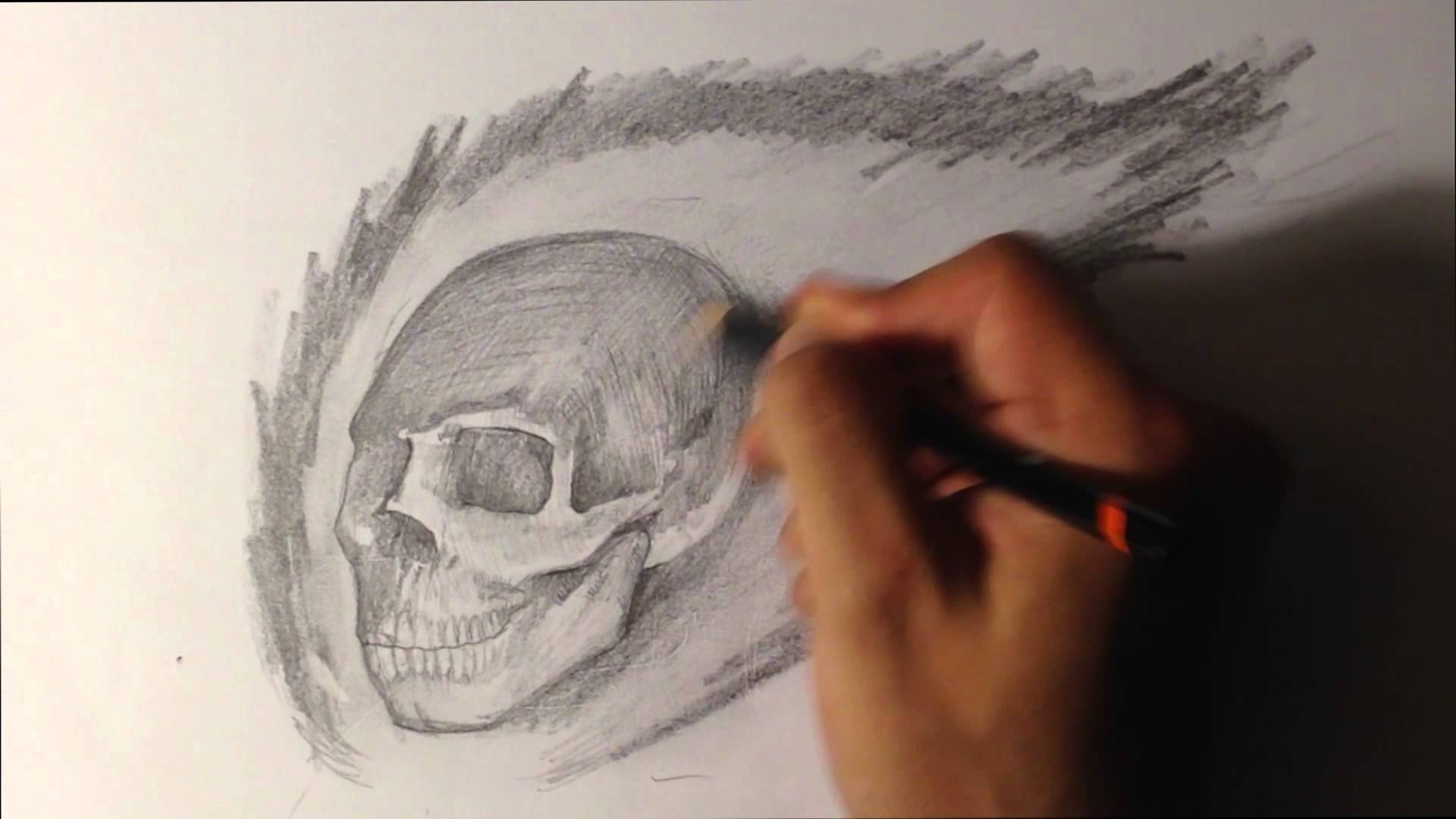 1920x1080 How To Draw A Skull On Fire.