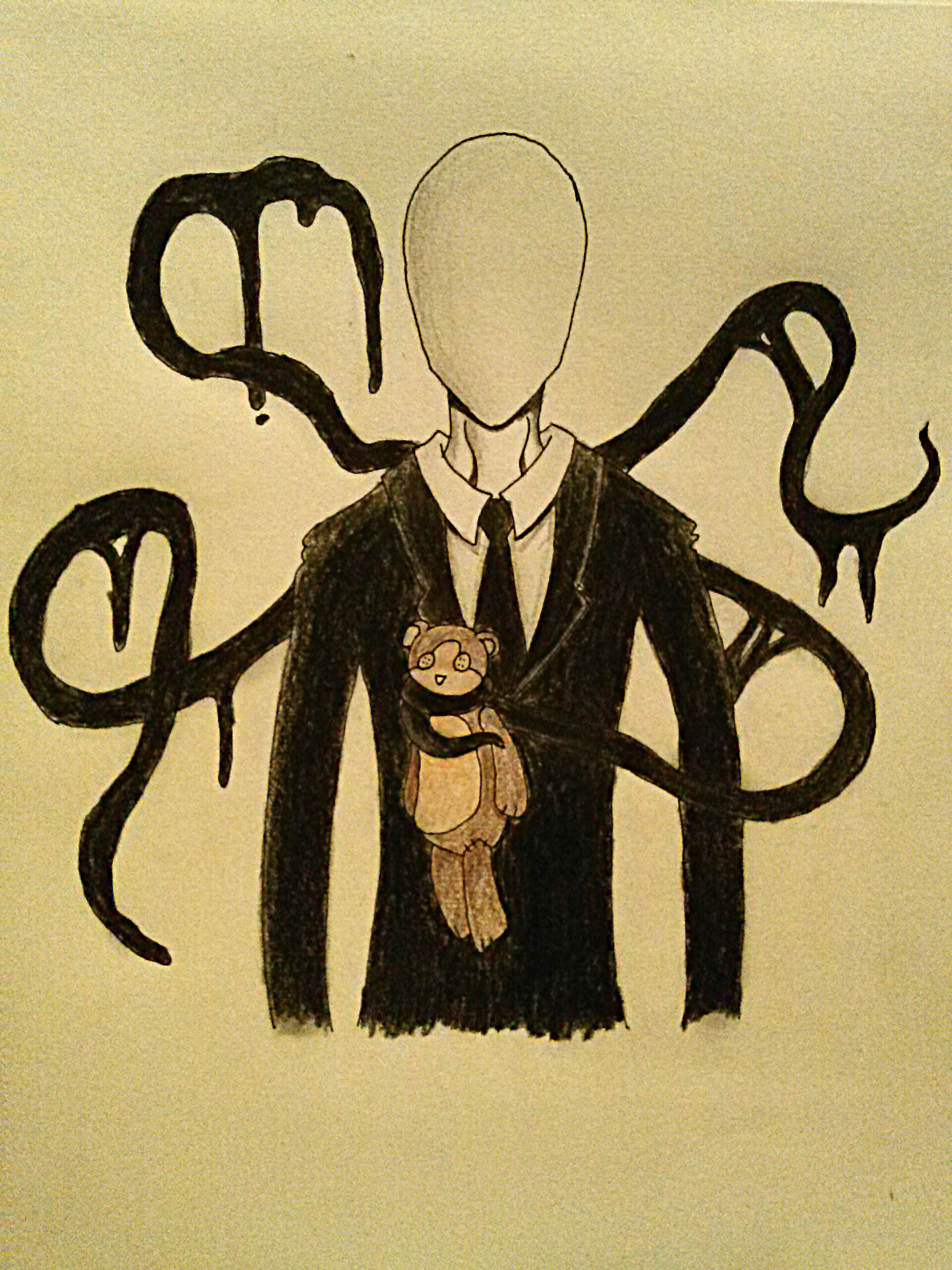 In today's drawing lesson, we will show you how to draw slenderman. 