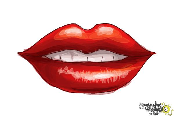 Smiling Lips Drawing At Getdrawings Free Download 2116