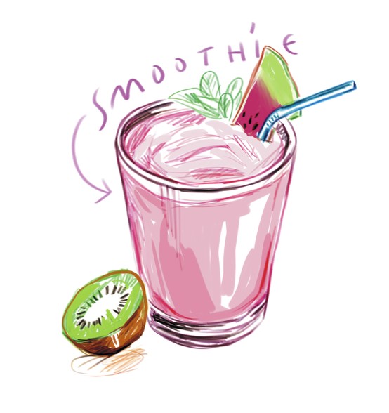 Best Smoothie Sketch Drawing with Pencil