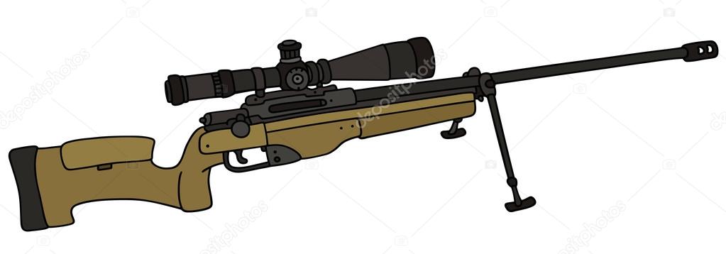 Sniper Rifle Drawing at GetDrawings | Free download