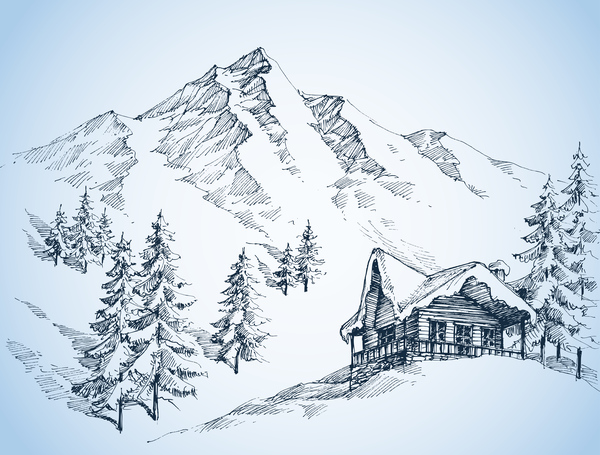 Featured image of post Snowy Mountain Drawing Background : Mountains sketch, drawing mountain illustration, line drawing three big mountains transparent background png clipart.
