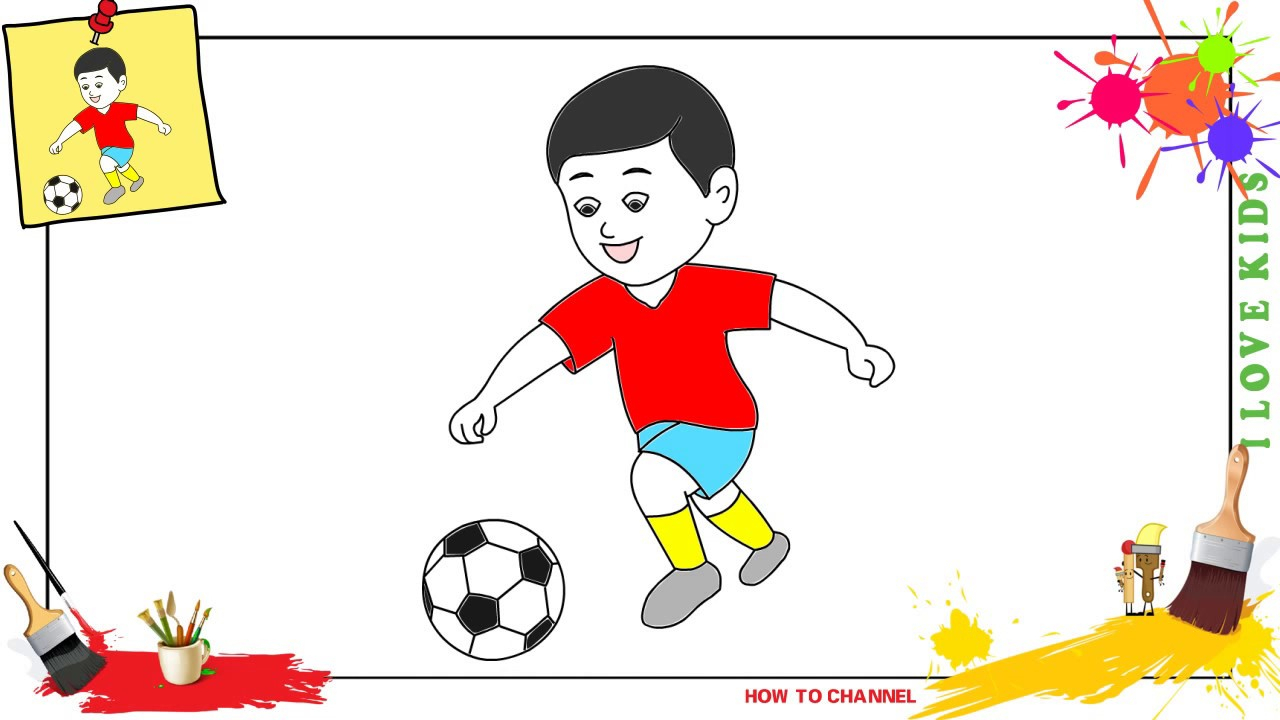 Soccer Players Drawing at GetDrawings Free download