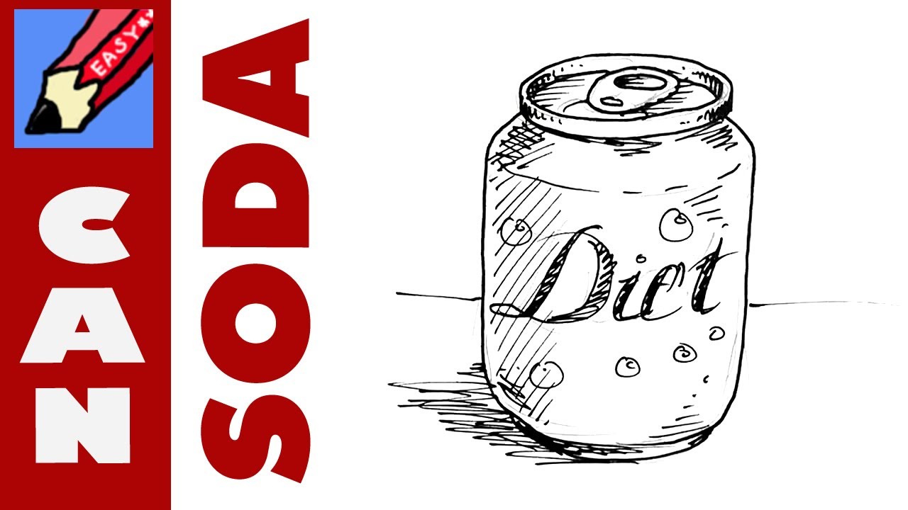 1280x720 How To Draw A Soda Can Real Easy.