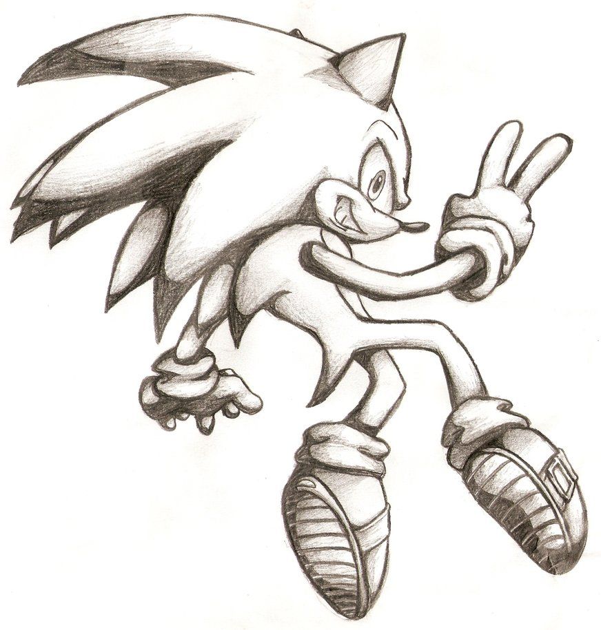 Sonic Drawing at GetDrawings | Free download