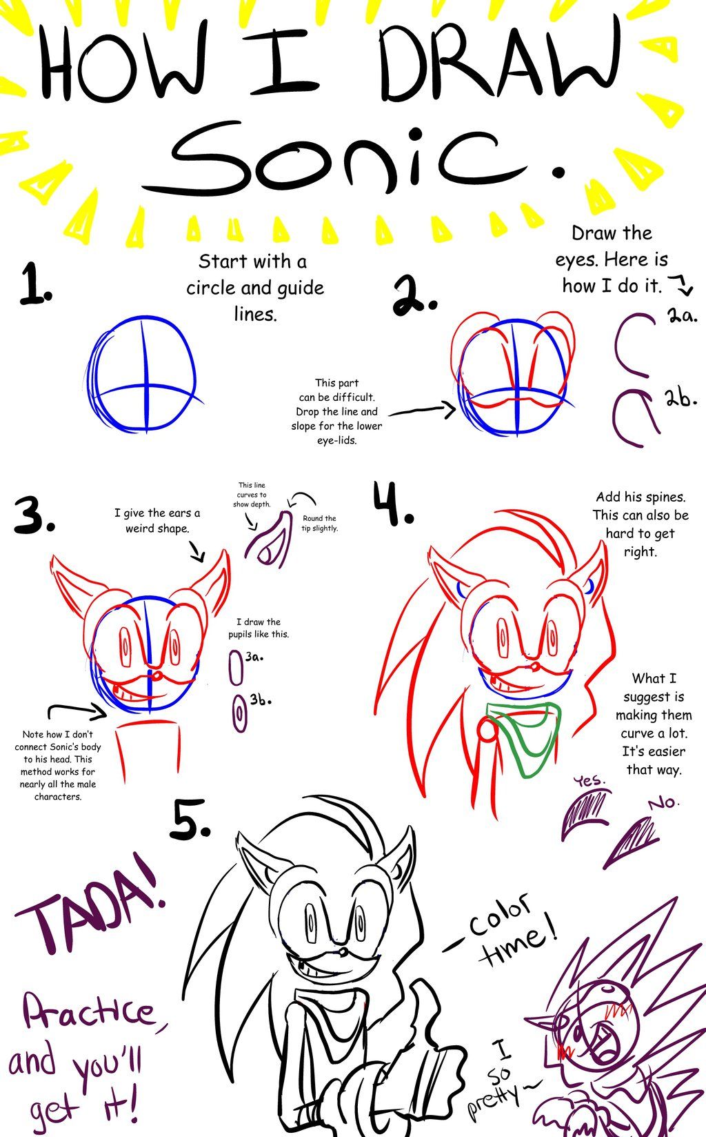 How To Draw Sonic The Hedgehog Step By Step Tutorial vrogue.co