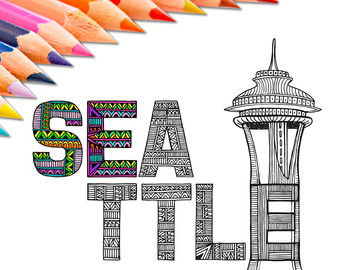 20+ Inspiration Drawing Clip Art Space Needle | Charmimsy