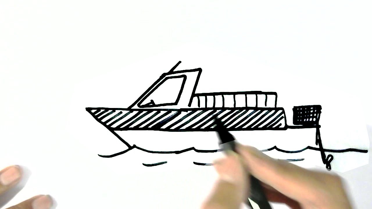 Speedboat Drawing at GetDrawings | Free download