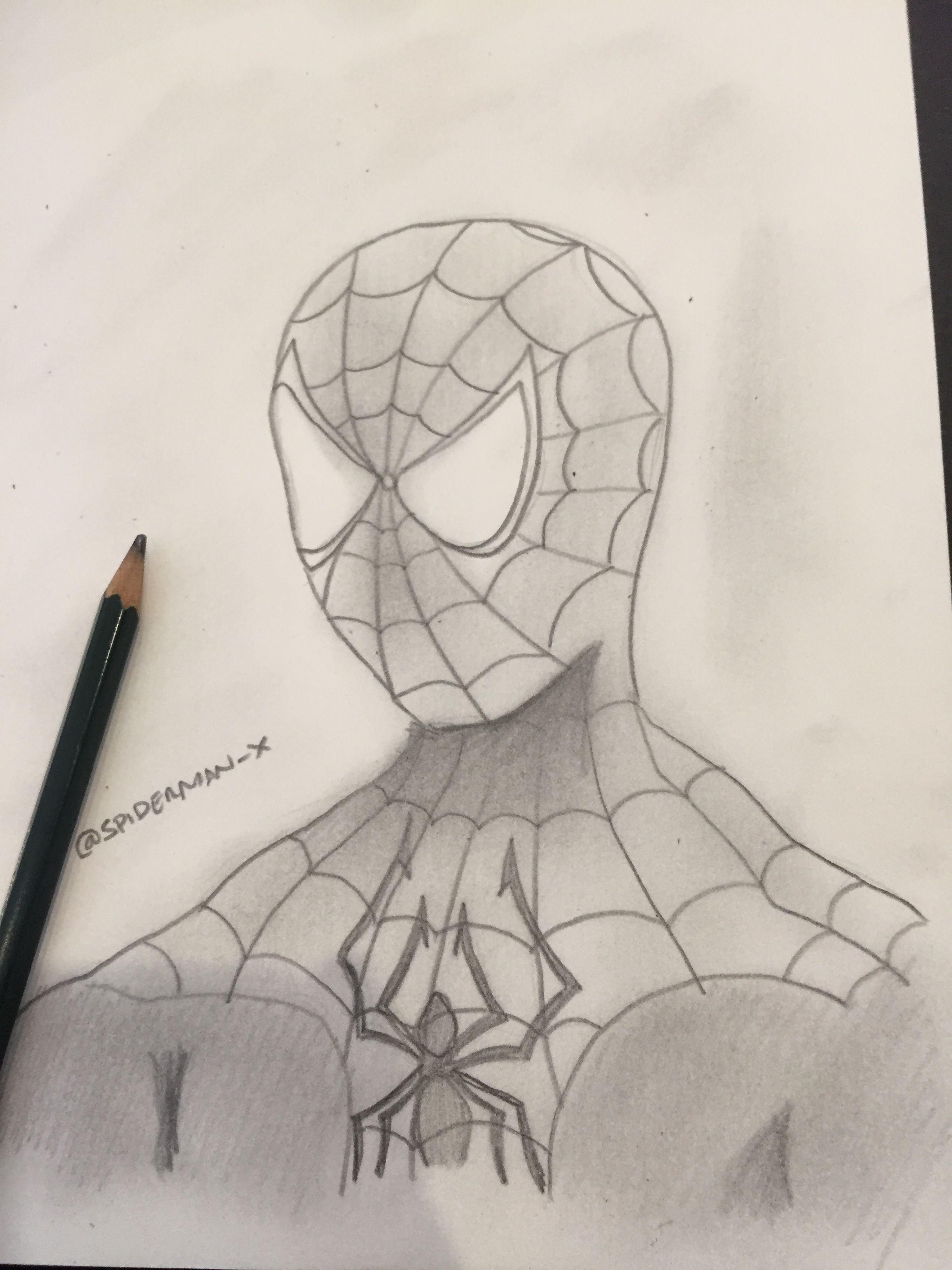 Spiderman Drawing In Pencil at GetDrawings Free download