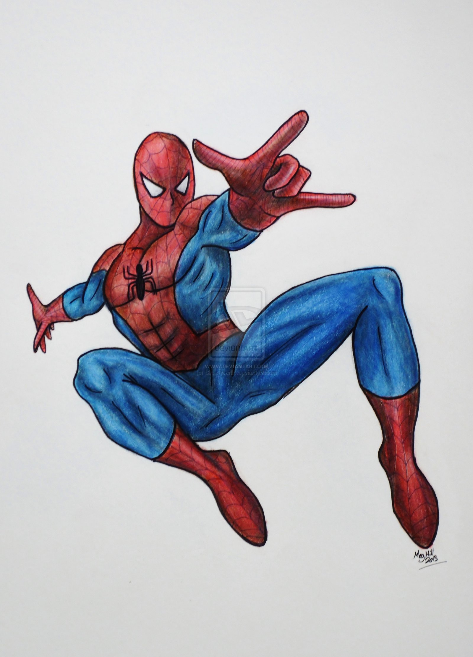 Spiderman Pencil Sketch