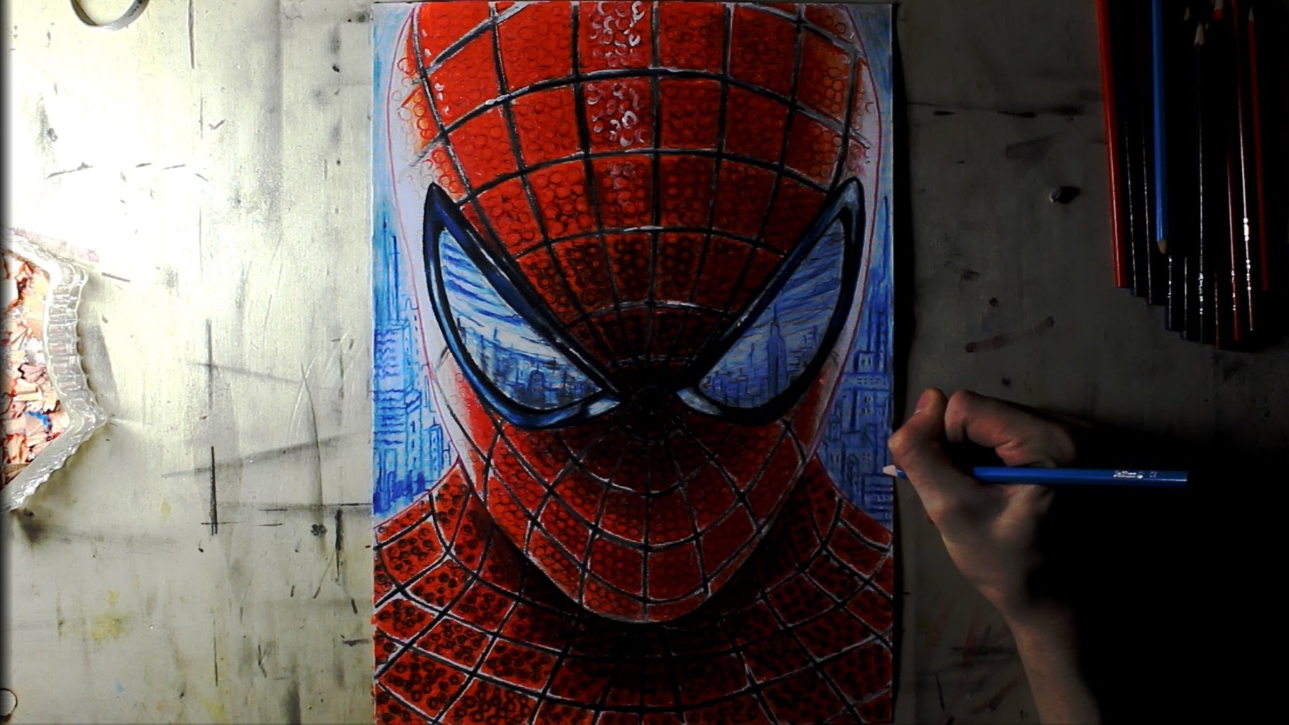 Spiderman Face Drawing at GetDrawings Free download