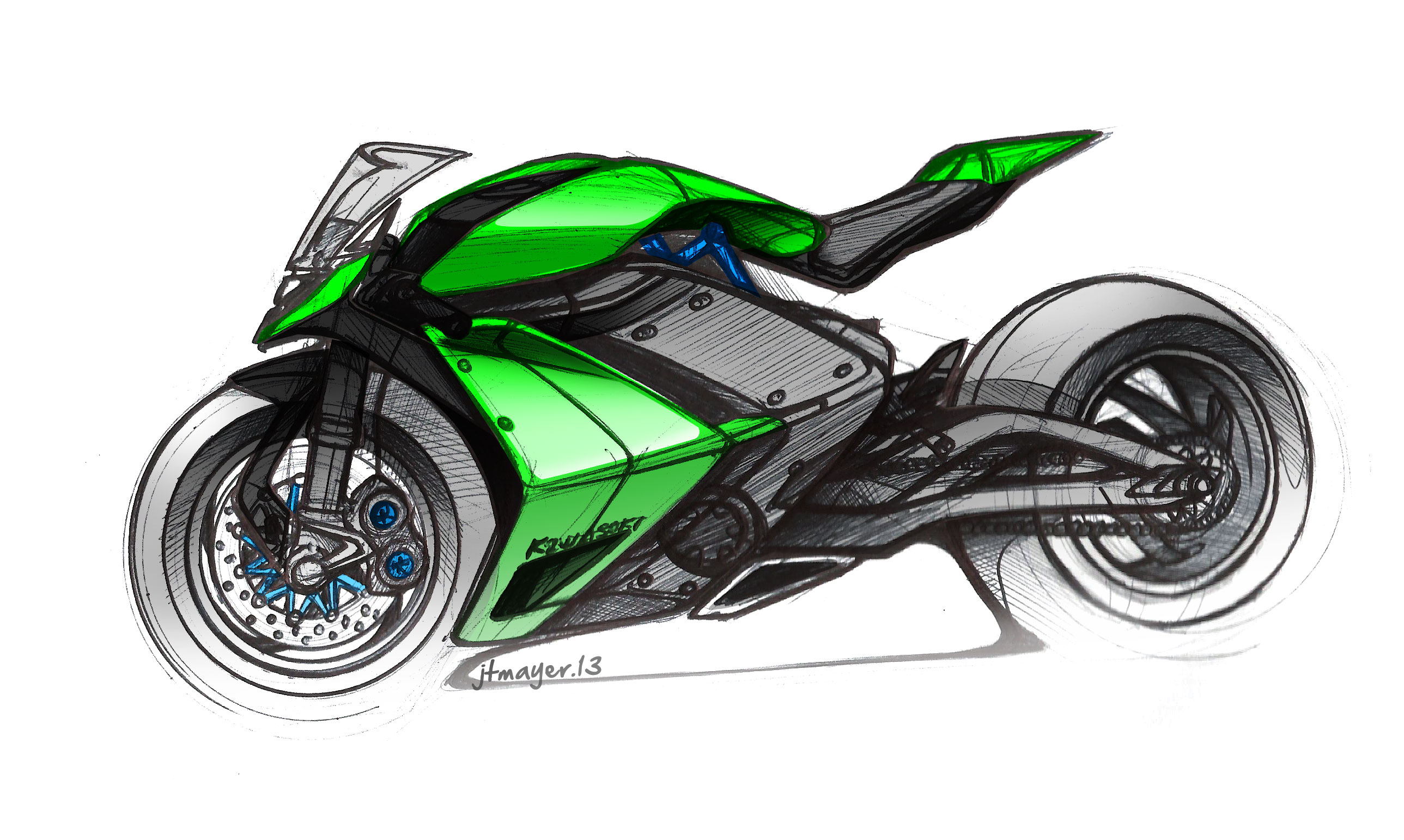 Sportbike Drawing at GetDrawings Free download