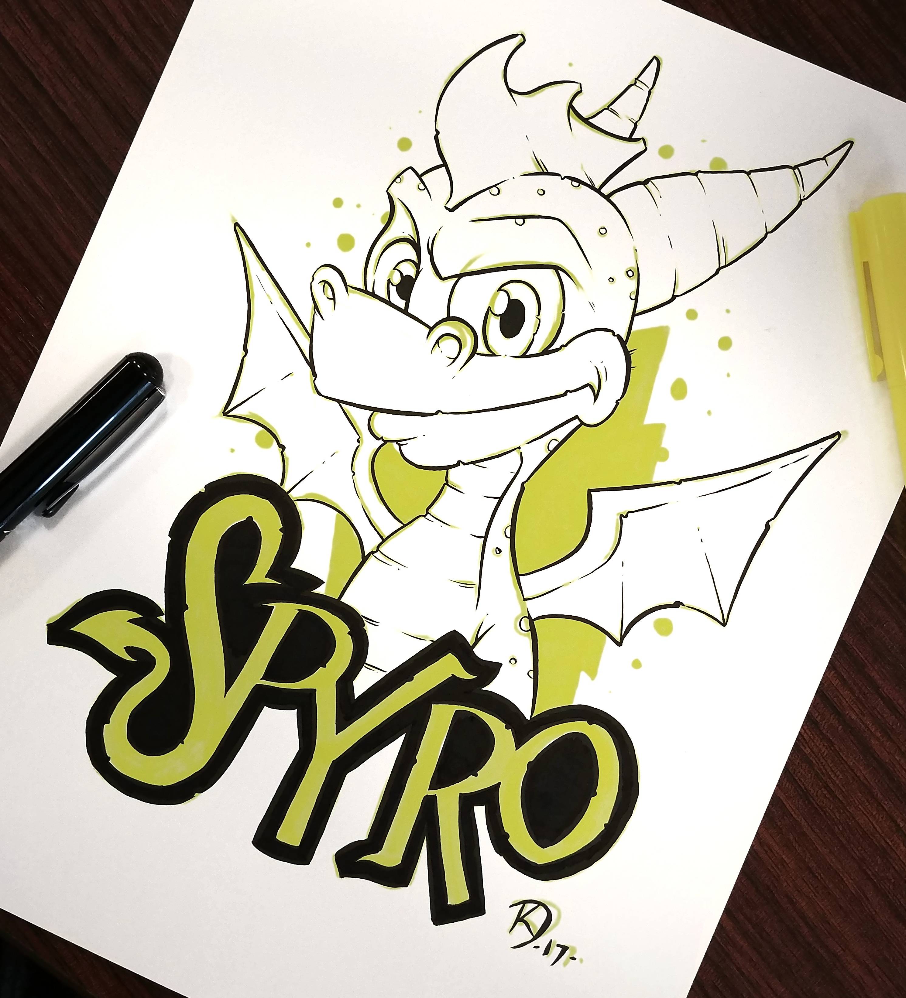 Spyro Drawing at GetDrawings | Free download