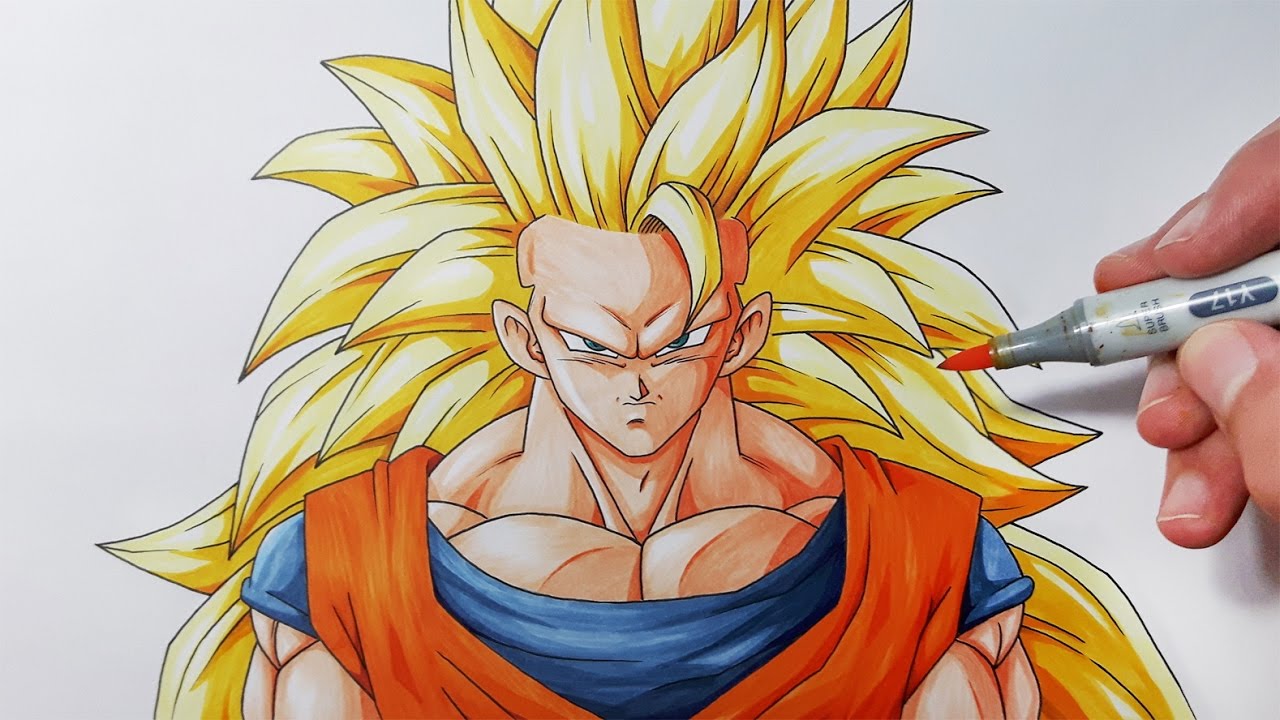 Como Dibujar A Goku Ssj3 How To Draw Goku Ssj3 Youtube Reverasite