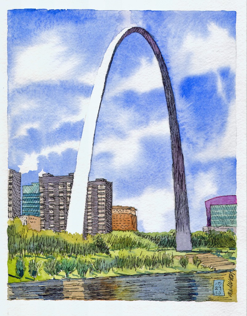 St Louis Arch Drawing at GetDrawings Free download