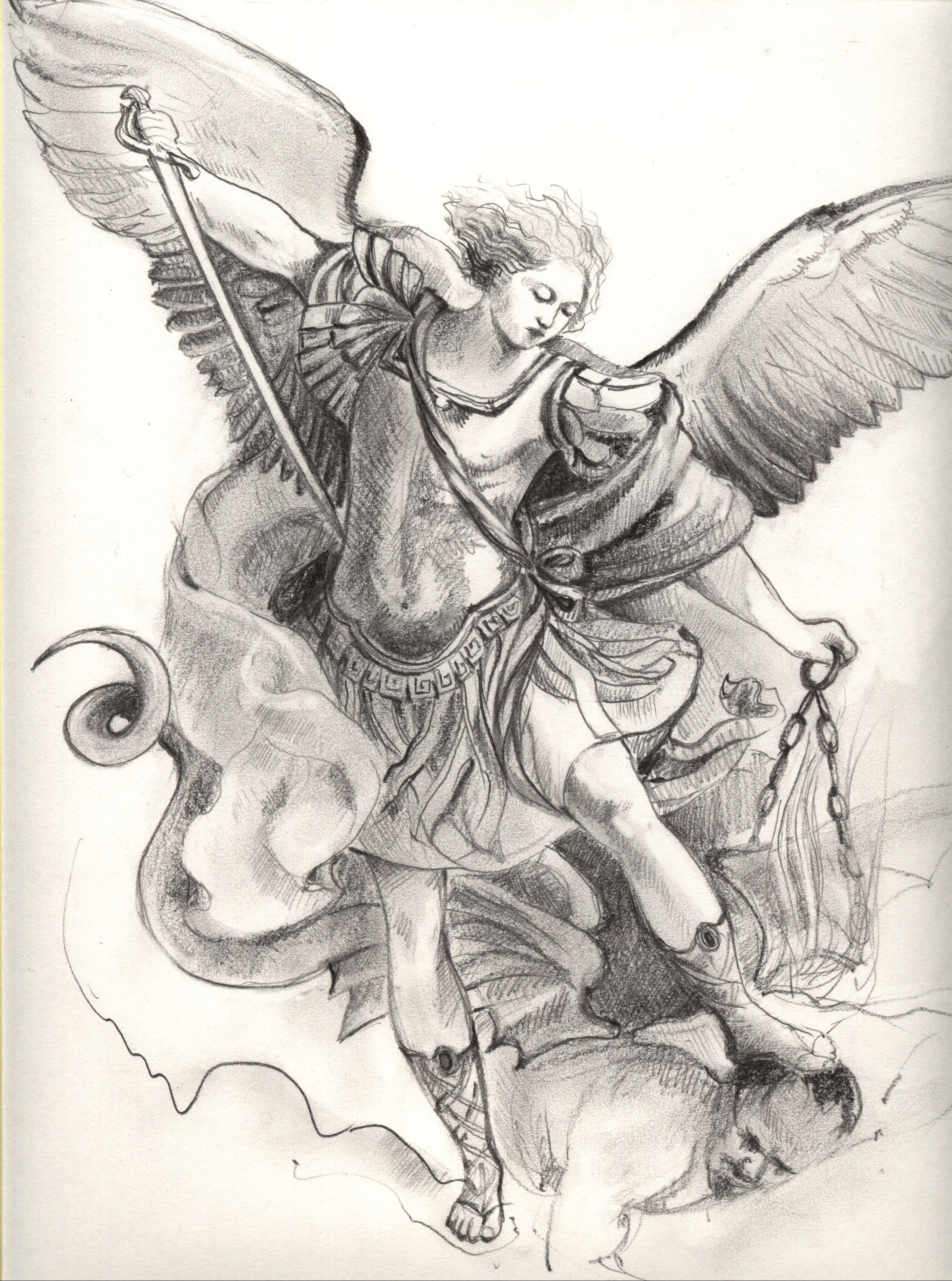 St Michael The Archangel Drawing at GetDrawings Free download