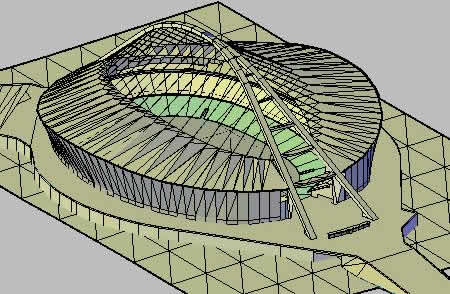 Cricket Stadium Pencil Drawing - ImageFootball