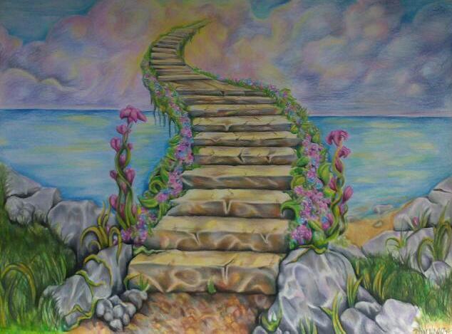 Stairway To Heaven Drawing at GetDrawings | Free download